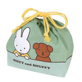 MIFFY & SNUFFY 午餐抽繩 便當袋 花 日本製造 入園入學